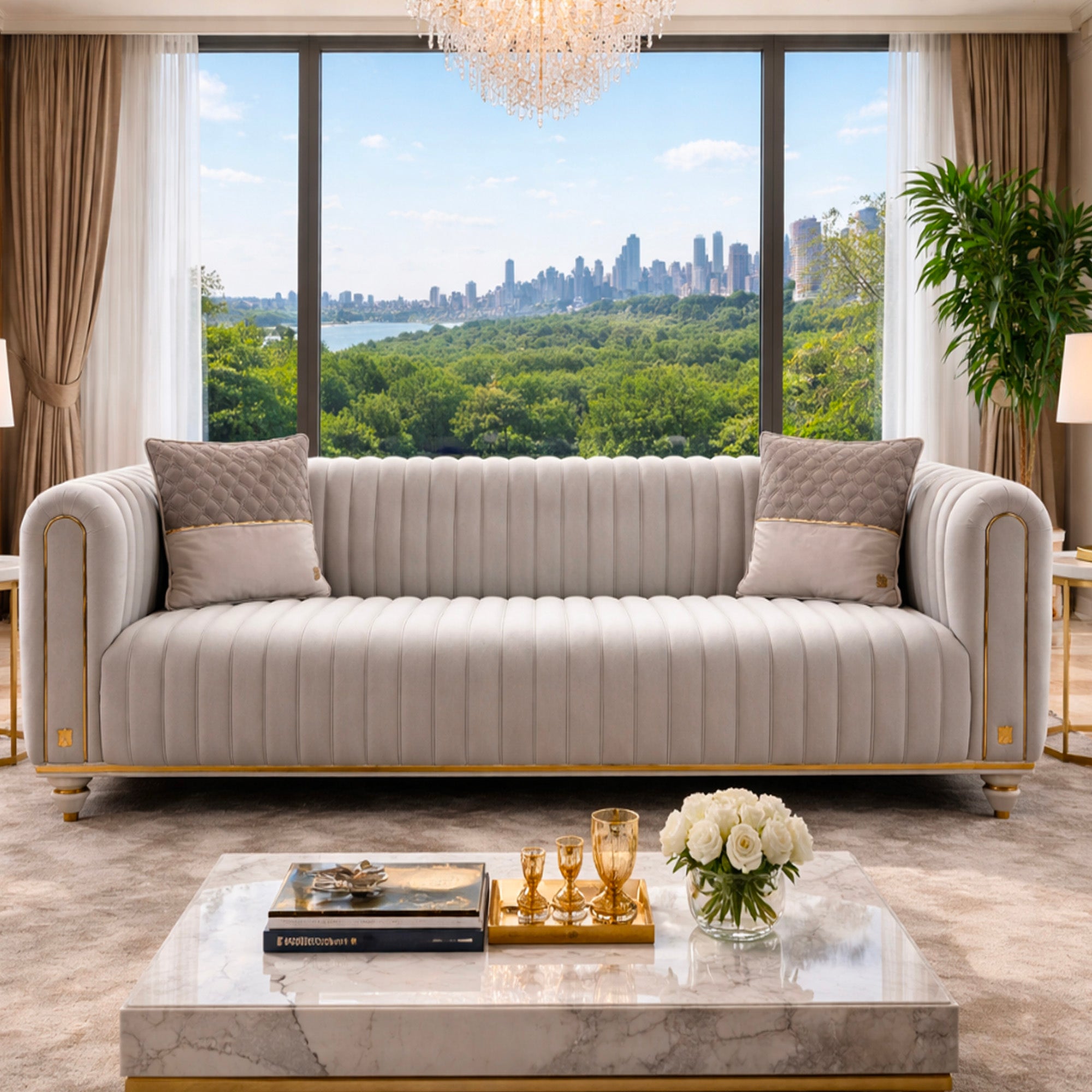 İnci Sofa Set (Catalog) - GLARA HOME