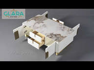 EAWX007 Artus Modern White Coffee Table video preview