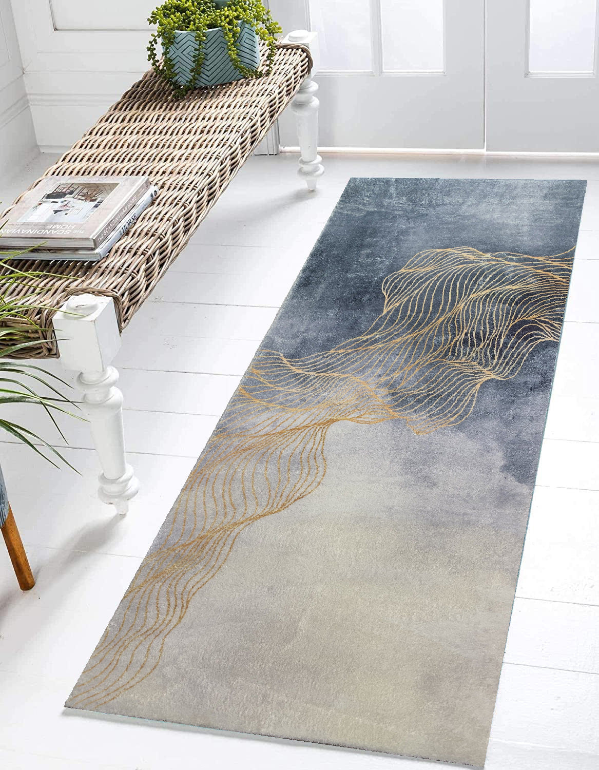 G5488-2 Soft and Smooth Abstract Runner Rug