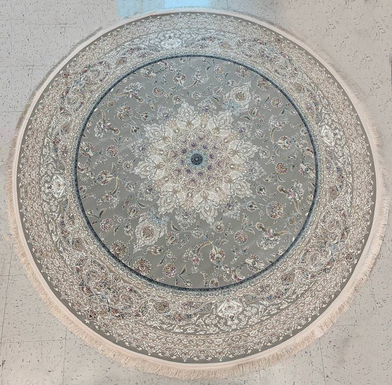 Tida Contemporary Persian Round Rugs, Modern grey rugs, Online rugs