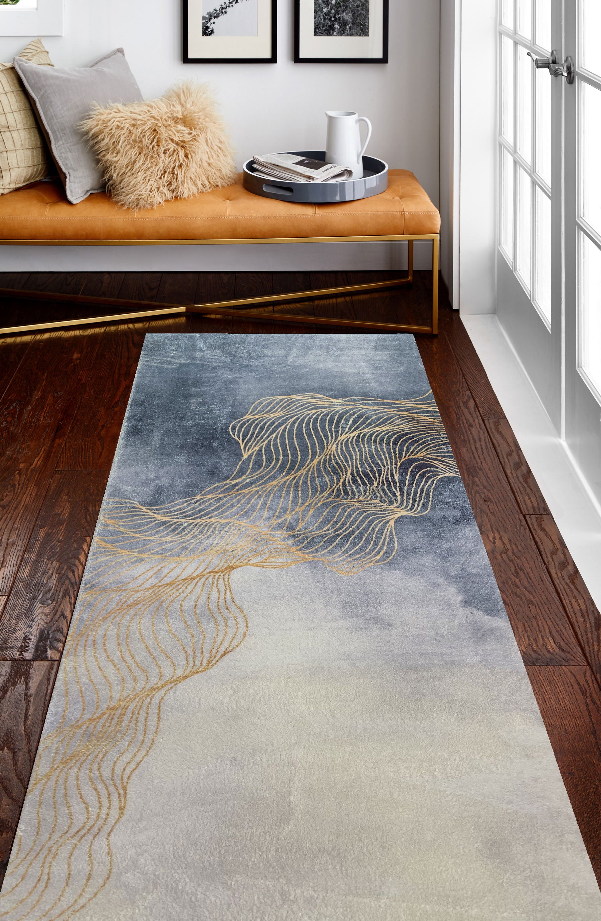G5488-2 Soft and Smooth Abstract Runner Rug