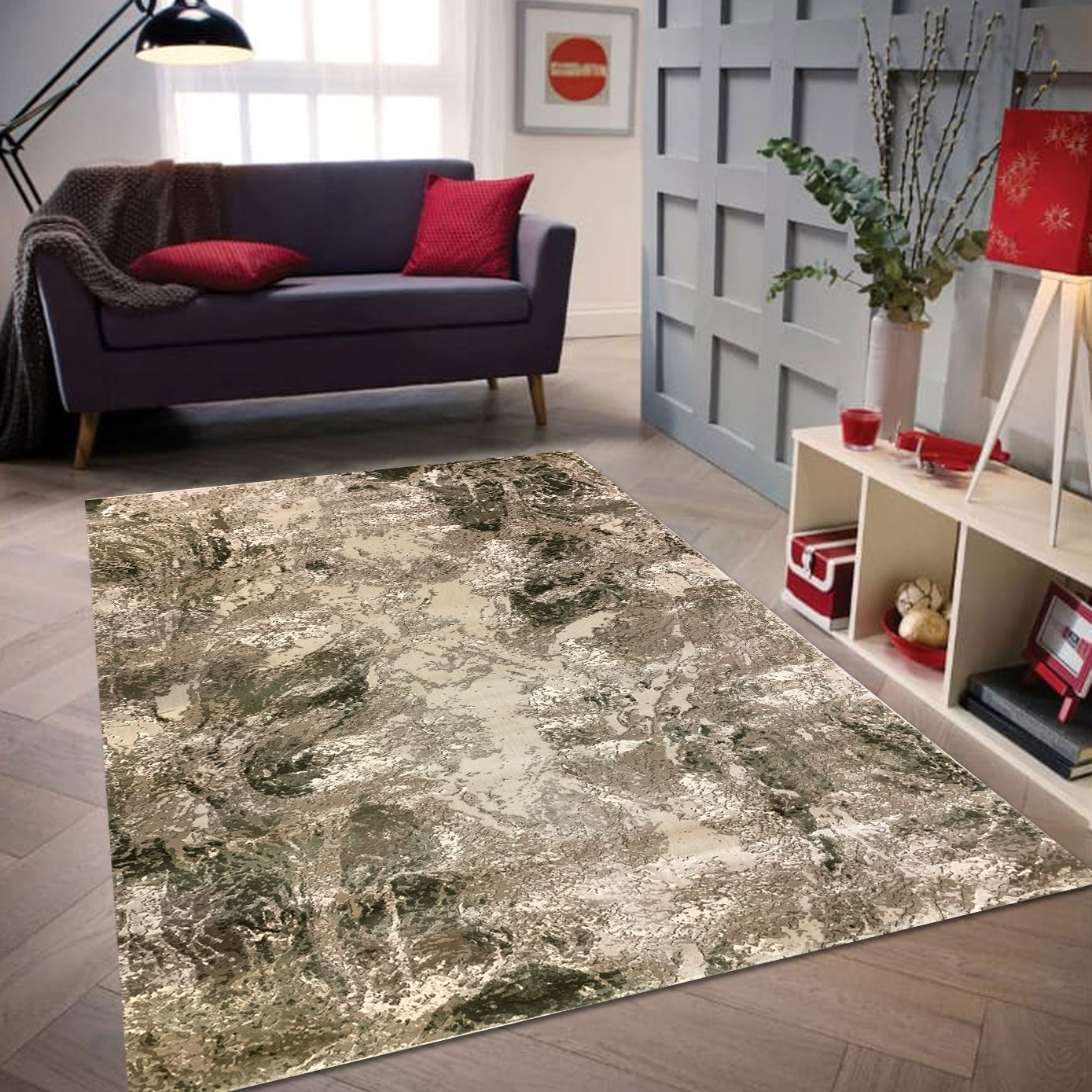 H6217 Green Rugs