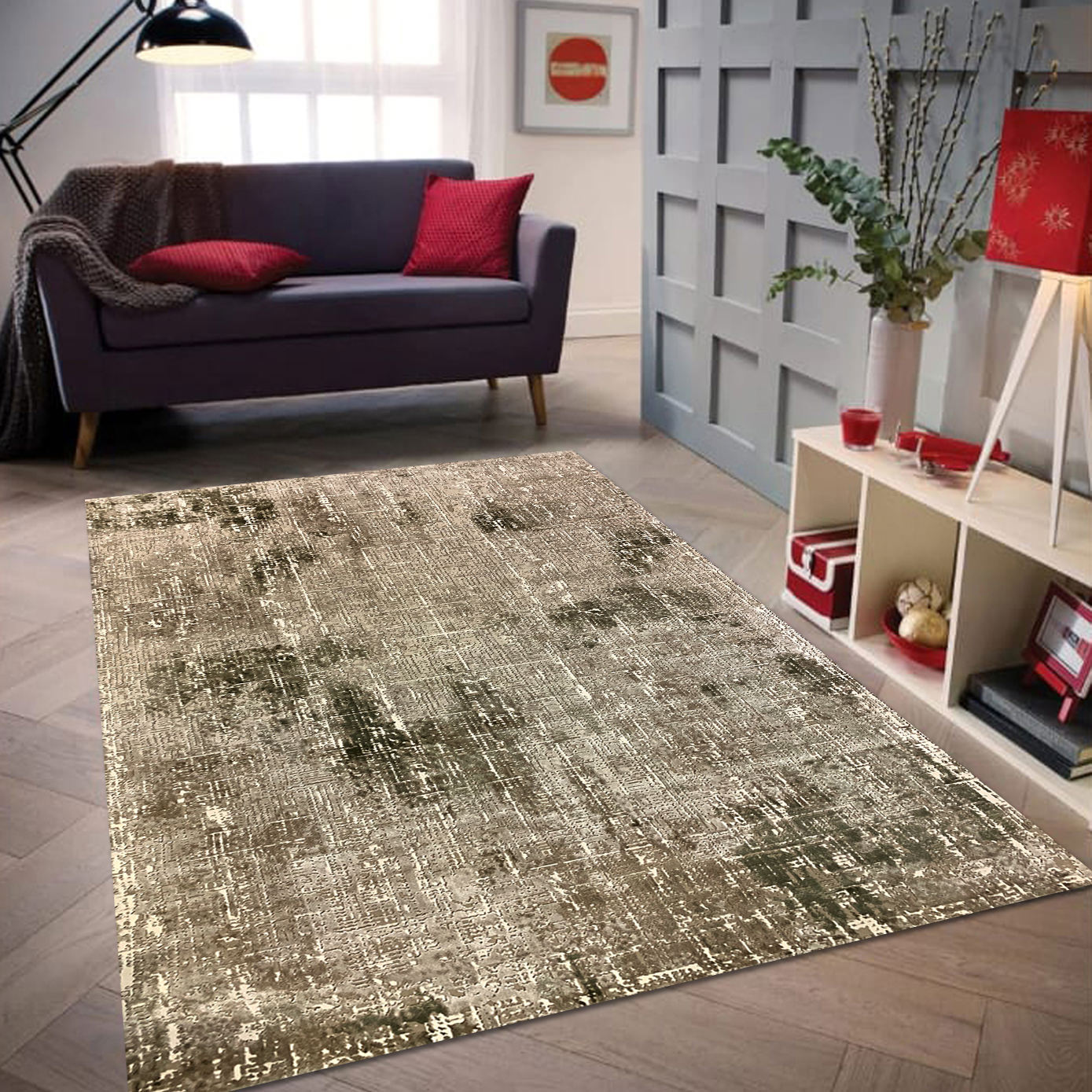 Tapestry Green Rug (H4870)