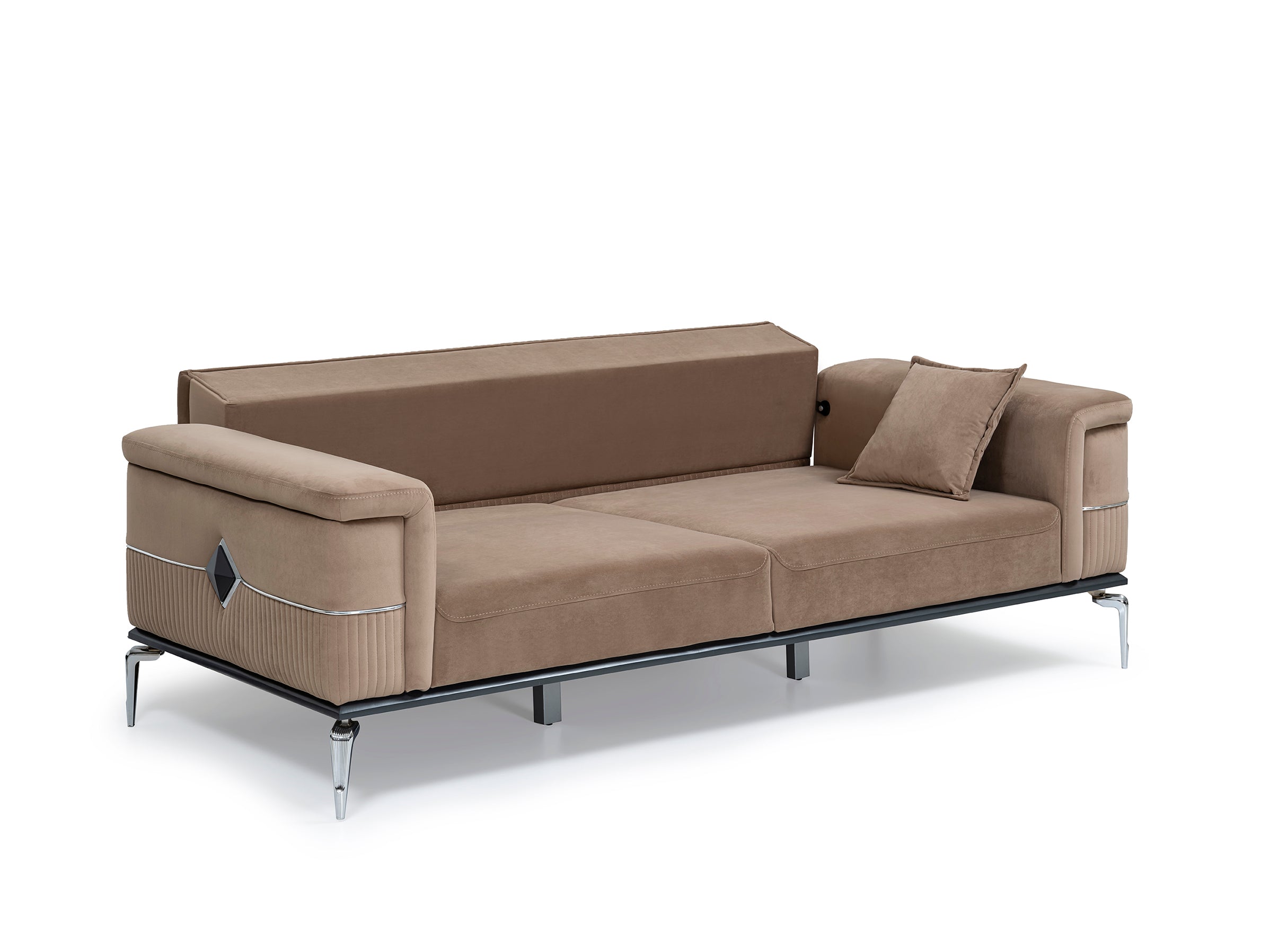 Glara Home DEFNE Modern Style Grey and Light brown European Sofa Set