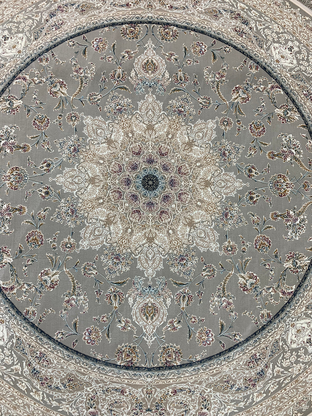 Tida Contemporary Persian Round Rugs, Modern grey rugs, Online rugs