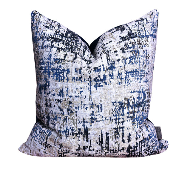 Luxury Patina, velvet throw pillow cover ( Blue Cushion Cover)