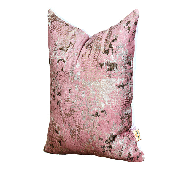 Luxury Patina, velvet throw pillow cover ( Light Pink Cushion Cover)